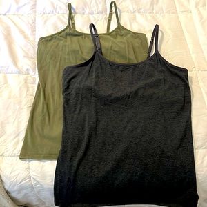 Cotton tanks with built in bra